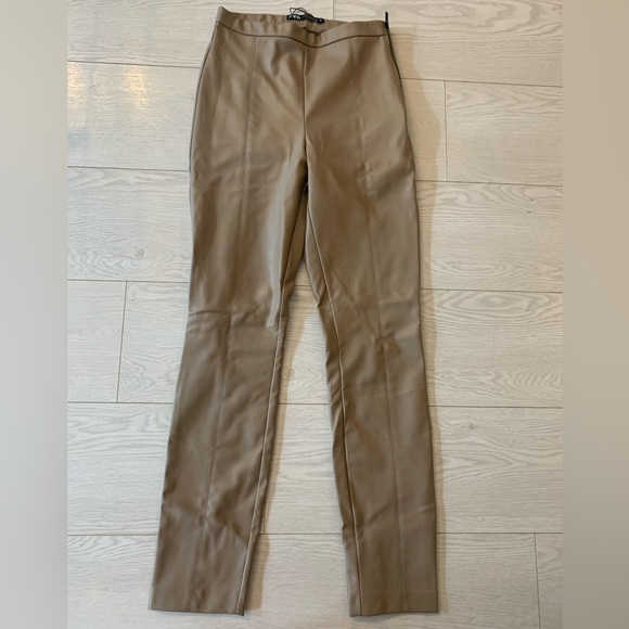 ZARA high-waisted leather leggings - Picture 4 of 6